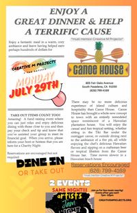 Canoe House "Creative M Projects Charity Night" | Jam Night Pre & Post Party