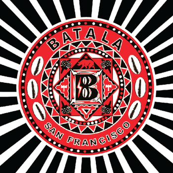 Batalá San Francisco Business Card, graphics by Deborah Valoma, logo by Angus Sutherland
