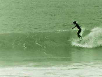 Greg Alach....nice nose trim....warm summer day at Sandy Bay 1966 Greg looking an awful lot like Taff Kennings here!!...
