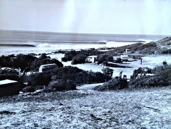 Classic Jeffries in the 70s.....was just a freight train ride but check this out...not one person to be seen on those perfect waves....Cape St Francis ..of Endless Summer fame is just a bit further around the headland....photographer..(Northland) Paradise Bay girl...Mary Ralph
