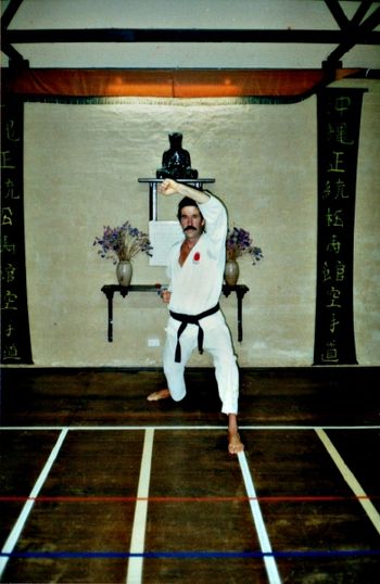 Legs enters the tough guy status.... Black belt Karate champion...in the 80s
