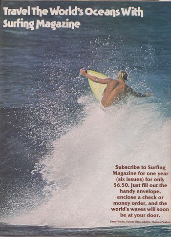 $1 an issue 'surfing' mag  1975....one of many Logan featured in
