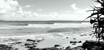 When we hit Noosa for the first time in '64.... there would often be no-one out...1 guy this day!!!...
