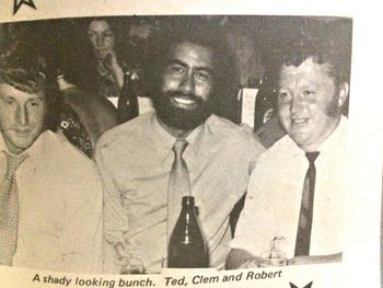 Local late 60s boardmaker Clem (Davies)...at a WECO do!! (Whangarei Engineering) ..where Brian Hutton and Tui also worked......Clem lookin very much like the hippie image (long hair and beard)....
