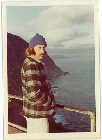 Mike ...photo taken by Eddie Aickin...the beautiful majestic Atlantic side of the Cape... Eddie gave me this photo a few months ago....seems as if this was the only photo he had of Capetown when he was there with us in '73......Long bch (our favourite surf spot in the distance...

