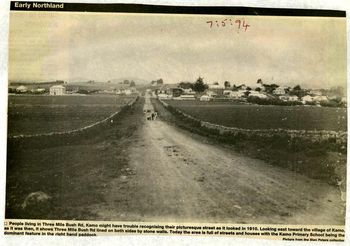 Three Mile Bush rd looking down towards the pub ...1910
