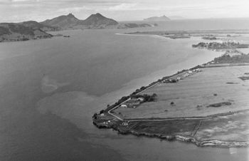 Whangarei Harbour ...Onetree Point 1949 of course Whangarei and Marsden Point became the local shipping stop-over!!...
