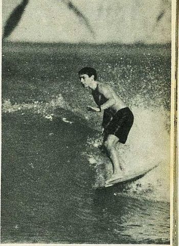 Geoff Logan...on the nose Wainui '68
