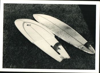 Doug Fergusons 6'4" Stinger and his 1970 Supersession...
