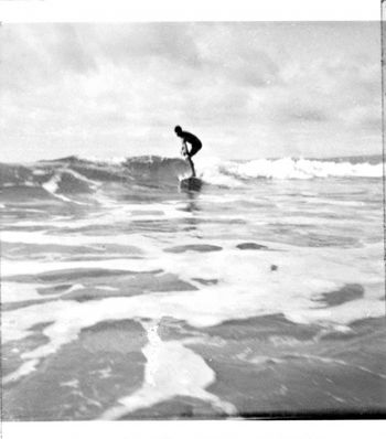 and Mike Cooney ...Ruakaka...summer of '64 Just a box brownie camera....well, we had a go ..Ha!
