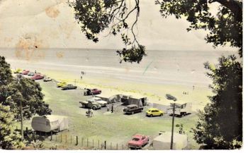 Waipu Cove ...early 60s...one of those old 'touch up'photos...ha!!
