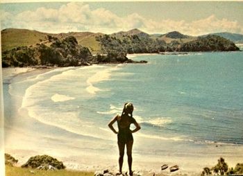 1960 Sandy Bay... Northland... Empty beach...empty waves...anyone know when or who surfed here first?.....soon to become one of our most surfed local beaches!!...
