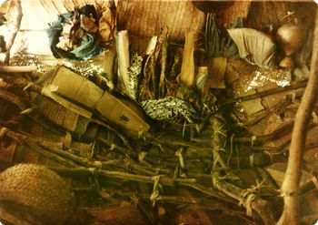 the ceiling in a Tuaregs hut
