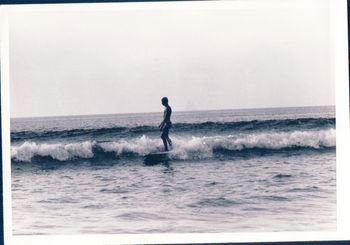 Another early pioneer of Northland surfing...Dick Robinson ...or 'Ding' as he became known as.. In 1963 Dick was already an accomplished surfer...as you can see..still surfs 50yrs later...we had a surf together last month..surfing together 50yrs...awesome!!!!!....Waipu summer of '63
