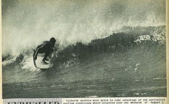 Allan Byrne sneaking through...Wainui 1968
