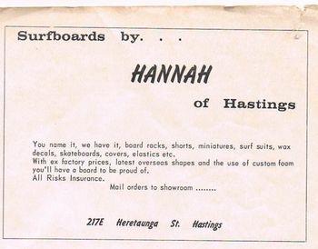 Board makers were popping up everywhere in the mid 60's.... Probably Atlas Woods was the grandaddy of boardmakers around then....
