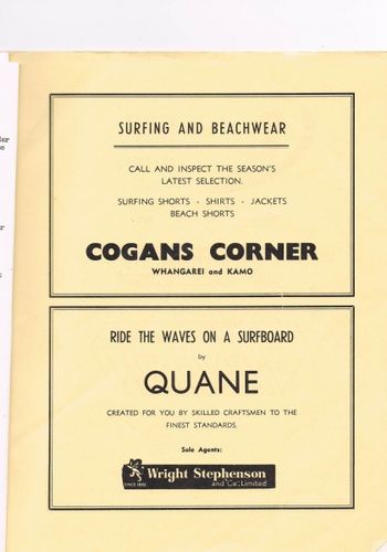 Cogans Corner 'hangout' Really surprises me that Mr Cogen advertised in the Tatahi mag...he was always telling us guys off for hangin' out in front of his shop and supposedly scaring his customers away!
