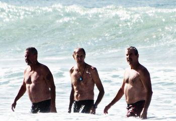 Denis King, Bill Durham (RIP) and Trevor King.....Waipu Cove 2018
