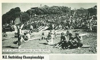 Wainui bch crowd for the '66 NZ Champs
