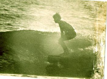 young 'grom' Roger Crisp...Rothesay Bay...Takapuna..... This is an exceptional day at Rothesay Bay...2ft and offshore...awesome!!......Rog's backyard wave!!!
