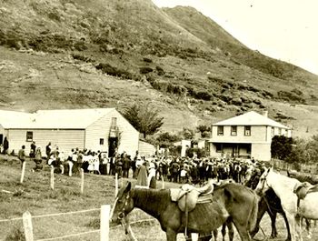 Maori Land court day.......Ahipara 1879 Looks like there was a fairly good community at 'Shippies' even way back then...135 years ago...
