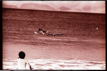 even the Northern Advocate photographers were getting into some 'spacey' photography ...Ha! Langs Bch ..summer of '72......check the 'afro' ..Ha!!
