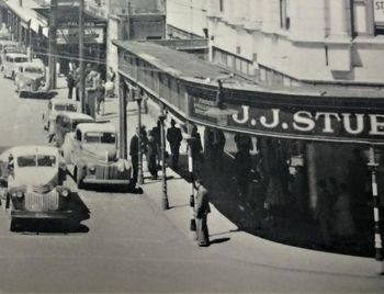 very cool photo...cnr Cameron & Bank...1956.. hows those awesome wagons!!!...
