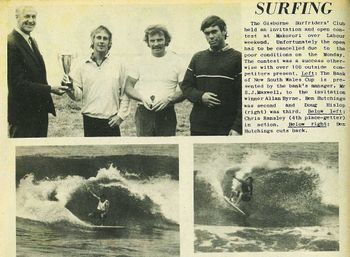 Allen Byrnes presented with prize...Benny Hutchings 2nd...Doug Hislop 3rd  1969
