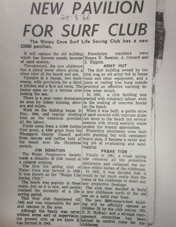 Good little article on the history of the Waipu cove surf club.....1966
