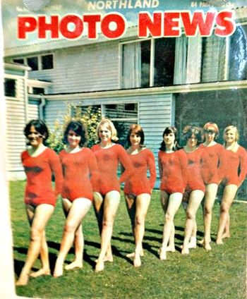 and theres that gymnastics team again..... gracing the front cover of the Northland Photo News 1967....might be Margaret Pou in the front ( maybe) but definitely Paula Haywood in the middle...recognize anyone else?
