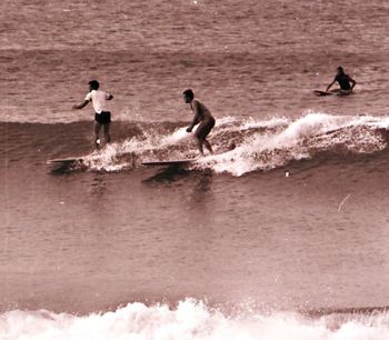 advocate photo...Waipu ..autumn of '63 ...Bob McNab and Ted Bacon
