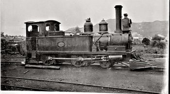 Old class L steam locomotive...Whangarei..1911
