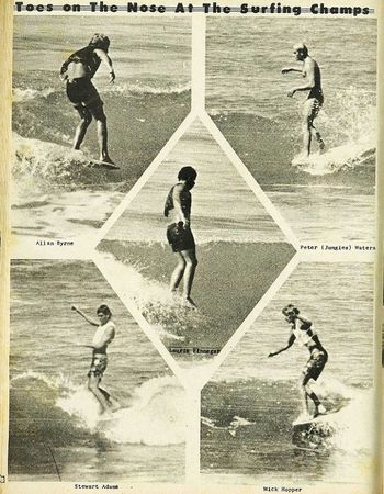 nose riding at the surf champs.....sweeeet..1967
