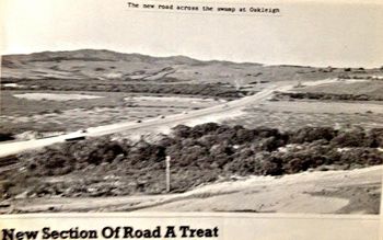 ever have those scary moments when your travelling to a surf spot!! Near Whangarei they opened a new stretch of road (which..up until 1966 used to wind around to the right of this photo)....driving to Waipu late one night on this new stretch of road ...i fell asleep..Geoff Smith saved my bacon that night Phewwww!!..& his!
