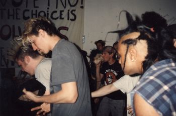 Civil Disobedience, Citizen Fish show @ the 404 Willis, May 22nd, 1992. Crowd shot.
