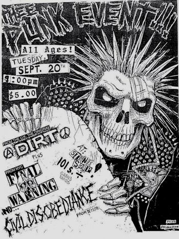 Grand Rapids, Michigan, 1994. Flyer art by Jason Outcast.
