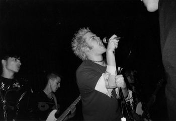 Live @ the Capitol Theater (back stage room), October 19th, 1991. Photo by and courtesy of Ace Morgan © 1991. https://www.facebook.com/acemorganphoto/
