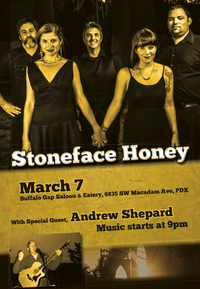 Stoneface Honey with originals, covers, opening act and guest drummer
