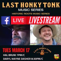 Last Honky Tonk Music Series Facebook Live Stream concert: Daryl Wayne Dasher & Jill Kinsey