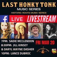 Last Honky Tonk Music Series Facebook Live Stream concert: Daryl Wayne Dasher & Jill Kinsey
