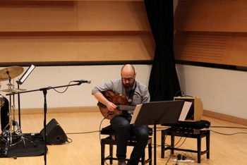 Recital Concentrating during my final Masters recital performance
