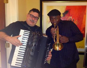 Performing with Stevie Wonders Trumpet Player Mr. Dwight Adams, What an honor!
