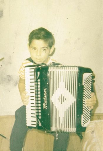 Practicing at a very young age, Warren, MI
