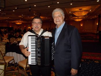 With the most recorded Accordionist in the World, From Hollywood CA, Mr. Carl Fortina (RIP Carl!)
