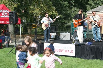 The Buddy Walk gig in Central Park NYC National Down Syndrome Society's yearly Buddy Walk
