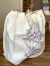 "How to Origami Crane" organic canvas bag