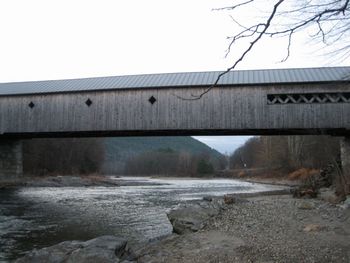 A covered bridge right down the road. (The longest in Vermont)
