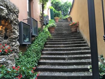 Stairway to the village Varenna, Italy.
