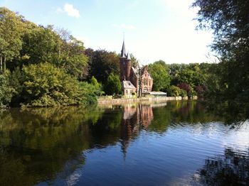 Lake in Bruges Belgium
