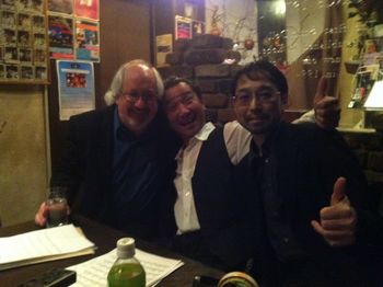 Gerard w/ Akira & Masayuki at Satin Doll, Tokyo.
